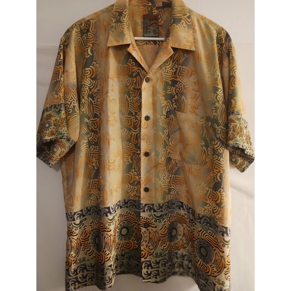 PINEAPPLE CONNECTION Hawaiian Made Shirt Short Sleeve Men’s Size L
